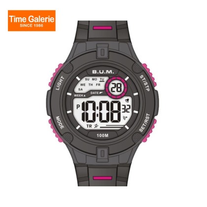 BUM Lady BUMWBM04804 Digital Sports Black Silicon Strap Watch